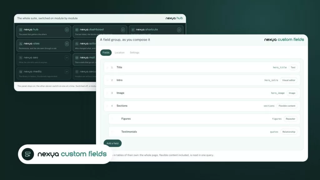ACF Pro or nexya Custom fields: moving from one tool to the other without rewriting the theme