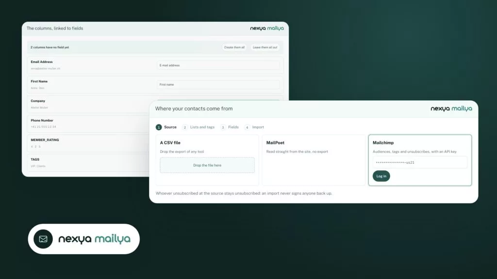 Mailchimp Alternative: Import your contacts and their tags into WordPress