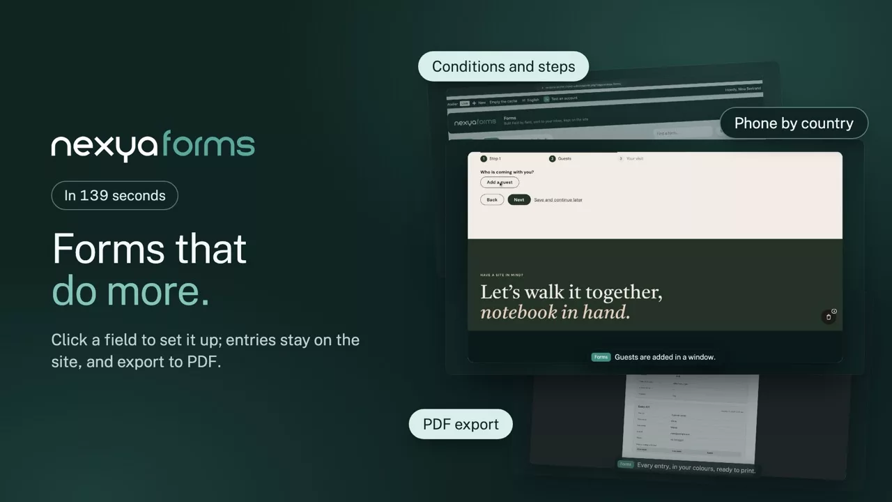 nexya forms on video: Conditional WordPress forms