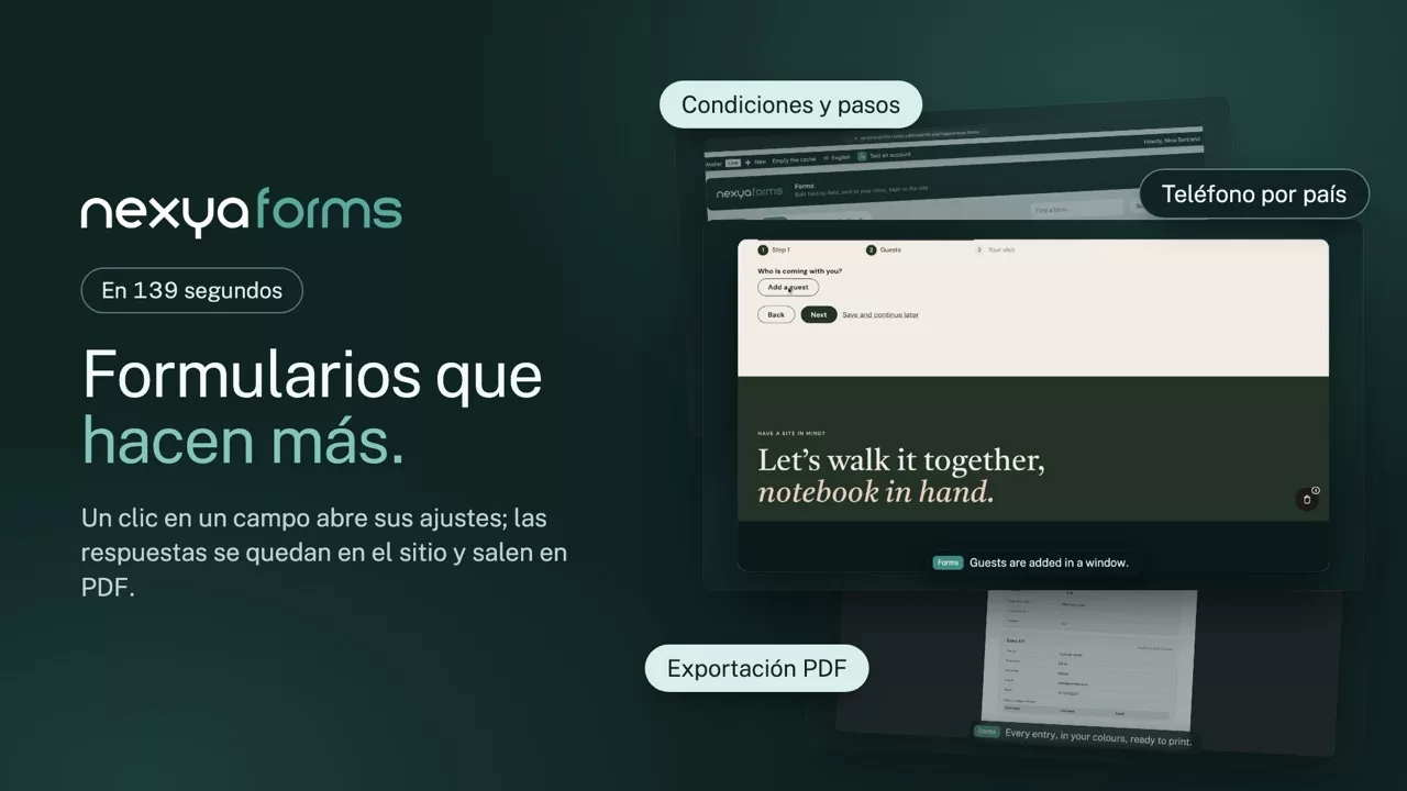 nexya forms en vídeo: Formularios de WordPress con condiciones