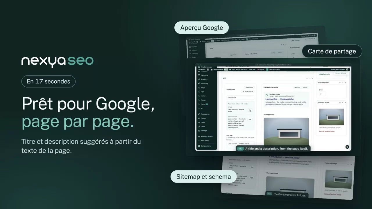 nexya seo en vidéo : Le plugin SEO WordPress sans le bruit