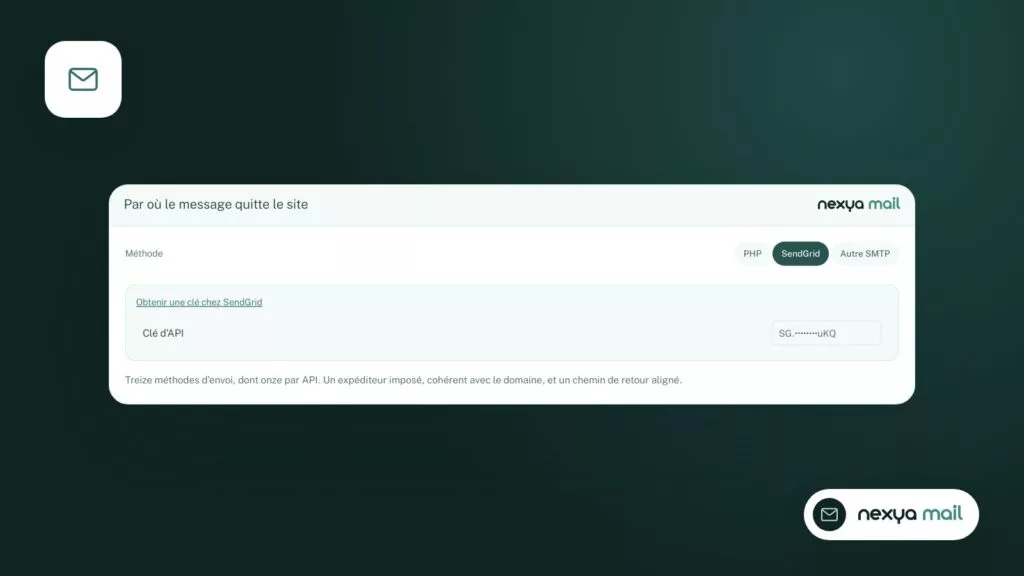 Il server di invio scelto nel modulo E-mail.