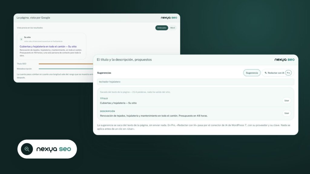 SEO para WordPress con IA: títulos, meta descripciones e imágenes de compartición sugeridos