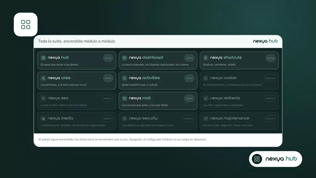Activar el módulo en el hub