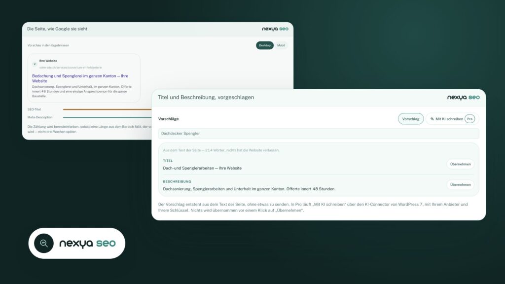 WordPress-SEO mit KI: Vorschläge für Titel, Meta-Descriptions und Vorschaubilder